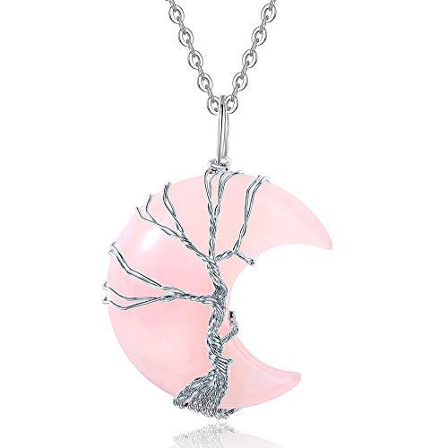 Amethyst Moon Tree Of Life Handmade Necklaces