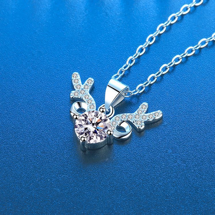 Women's Horn Antlers Sier One Deer For Necklaces