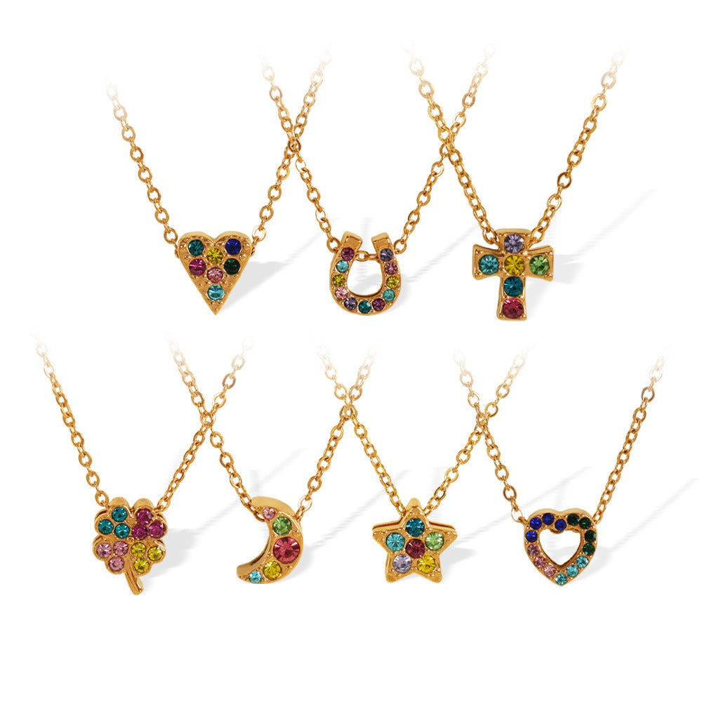 Sweet Cute Style Clover Five-pointed Star Simple Fashion Necklaces