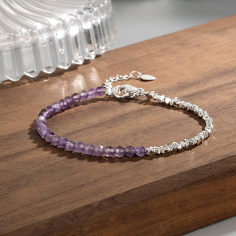 Crystal Female Purple Extremely Fine Stackable Bracelets