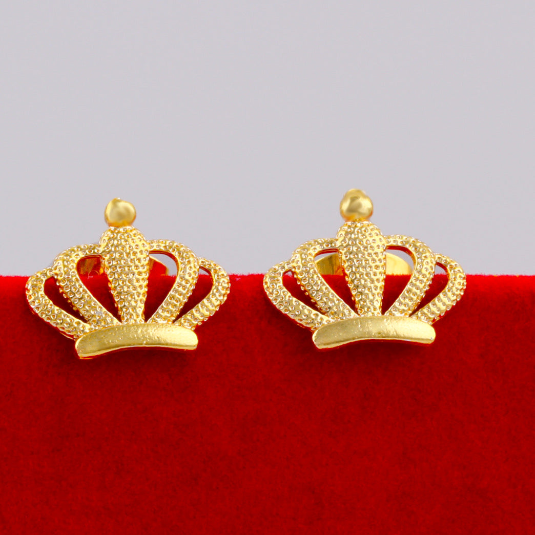 Women's Vietnam Placer Gold Simple Flower Simulation Rings