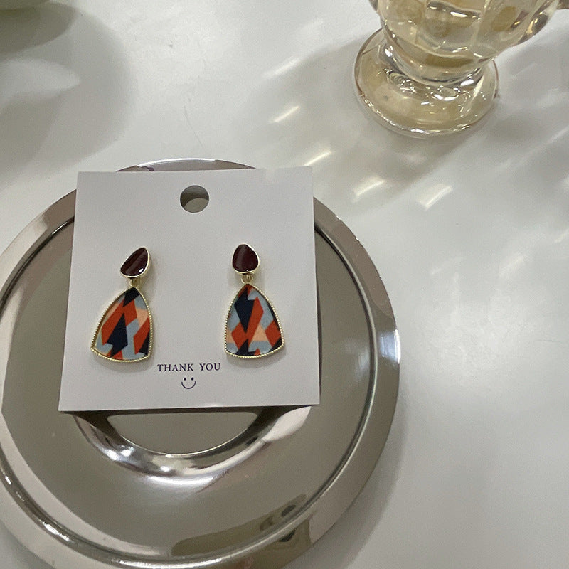 Women's Geometry Pattern Versatile Design Irregular Classic Earrings
