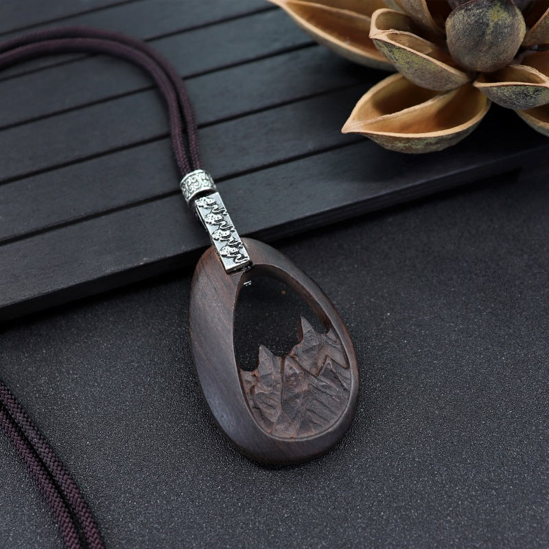 Women's Simple Zen Sweater Chain Cotton Linen Pendants
