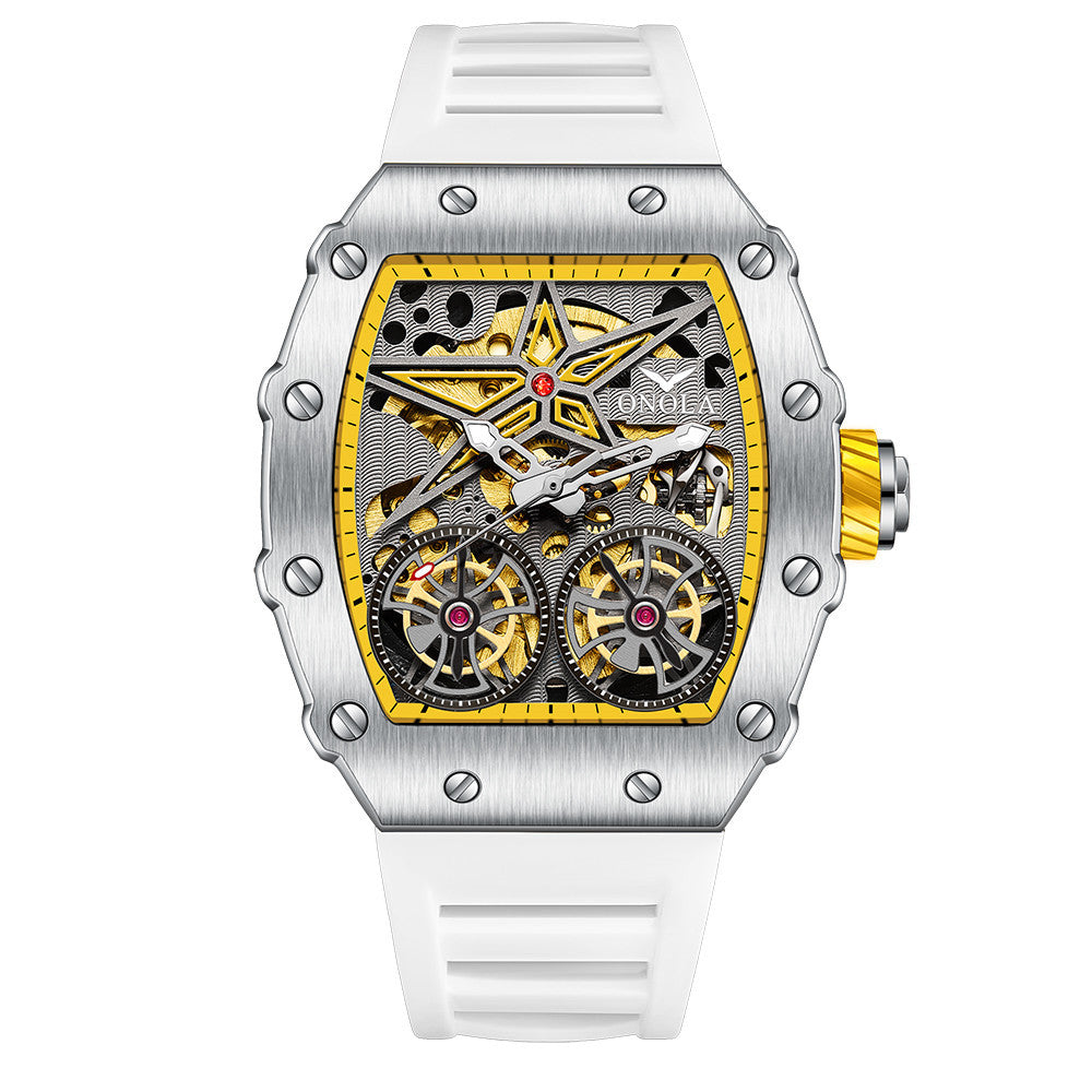 Men's Watch Rudder Flywheel Hollow Automatic Mechanical Watches