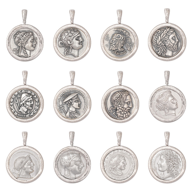 Coin Sterling Sier Single Without Chain Pendants