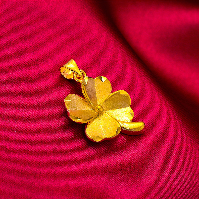 Brass Gold-plated Gourd Water Drop Abacus Pendants