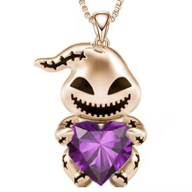 Alloy Geometric Devil Crystal Jewelry Female Necklaces