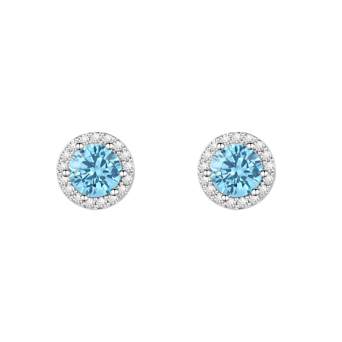 Titanium Steel Gold Ear Bone Round Zircon Earrings