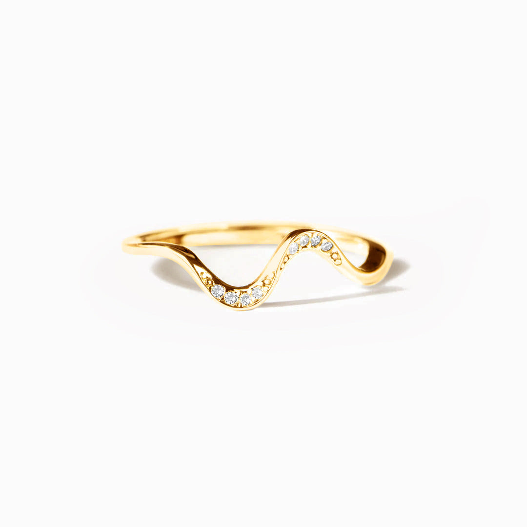 Trendy Minimalist Wave Female Fashion Water Rings