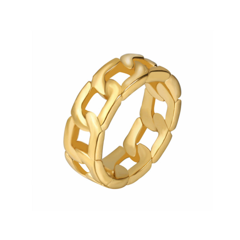Men's Fashion Titanium Steel Trendy Hip Hop Rings