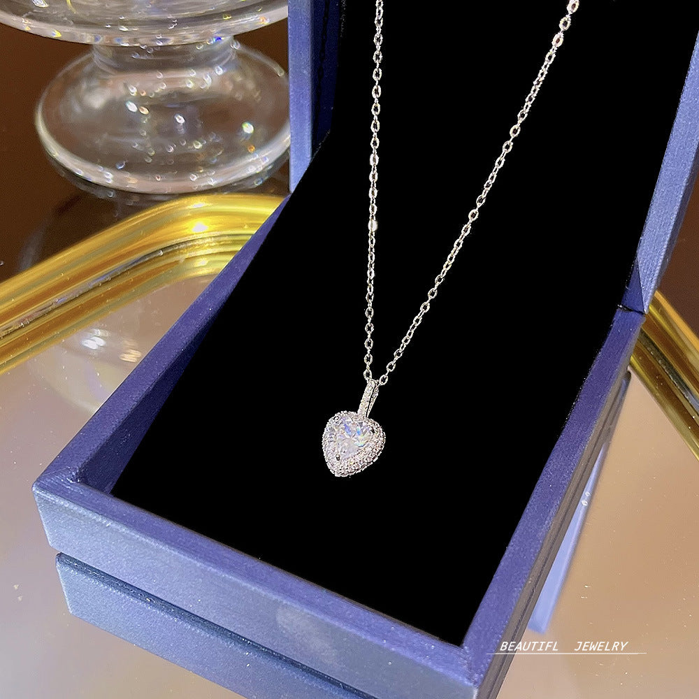 Women's Bow Zircon Clavicle Chain Titanium Steel Necklaces