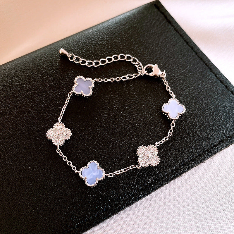 Women's High Version Lucky Four-leaf Grass Light Luxury Bracelets