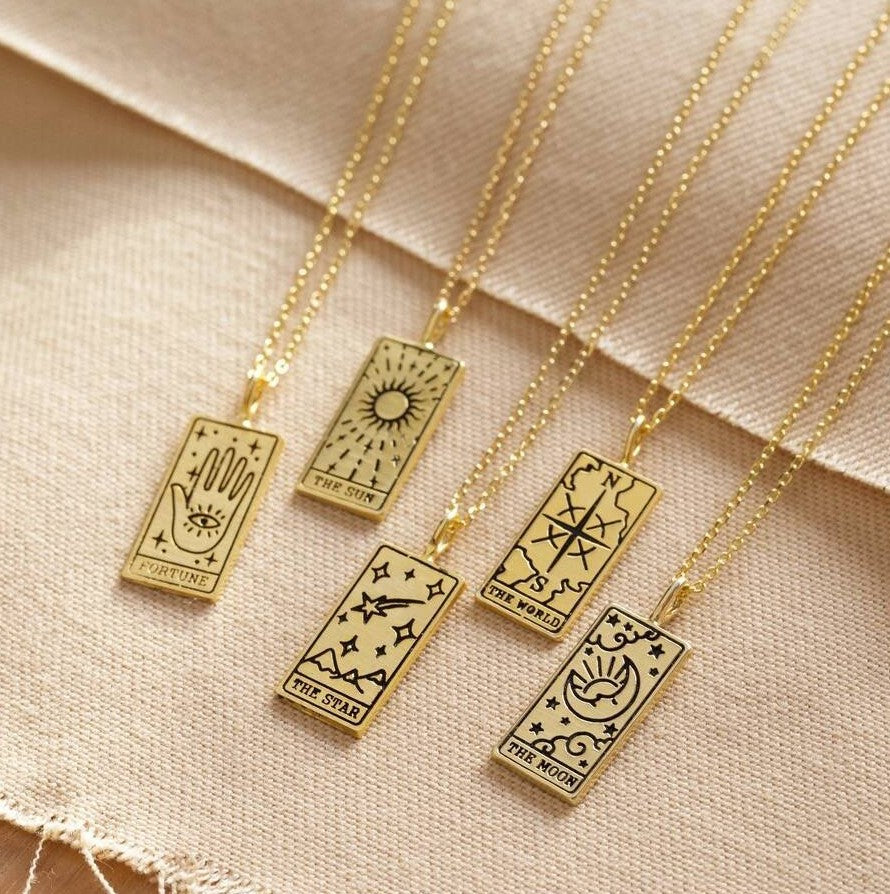 Women's & Men's Tarot Alloy Hanging Piece Fashion Ethnic Necklaces