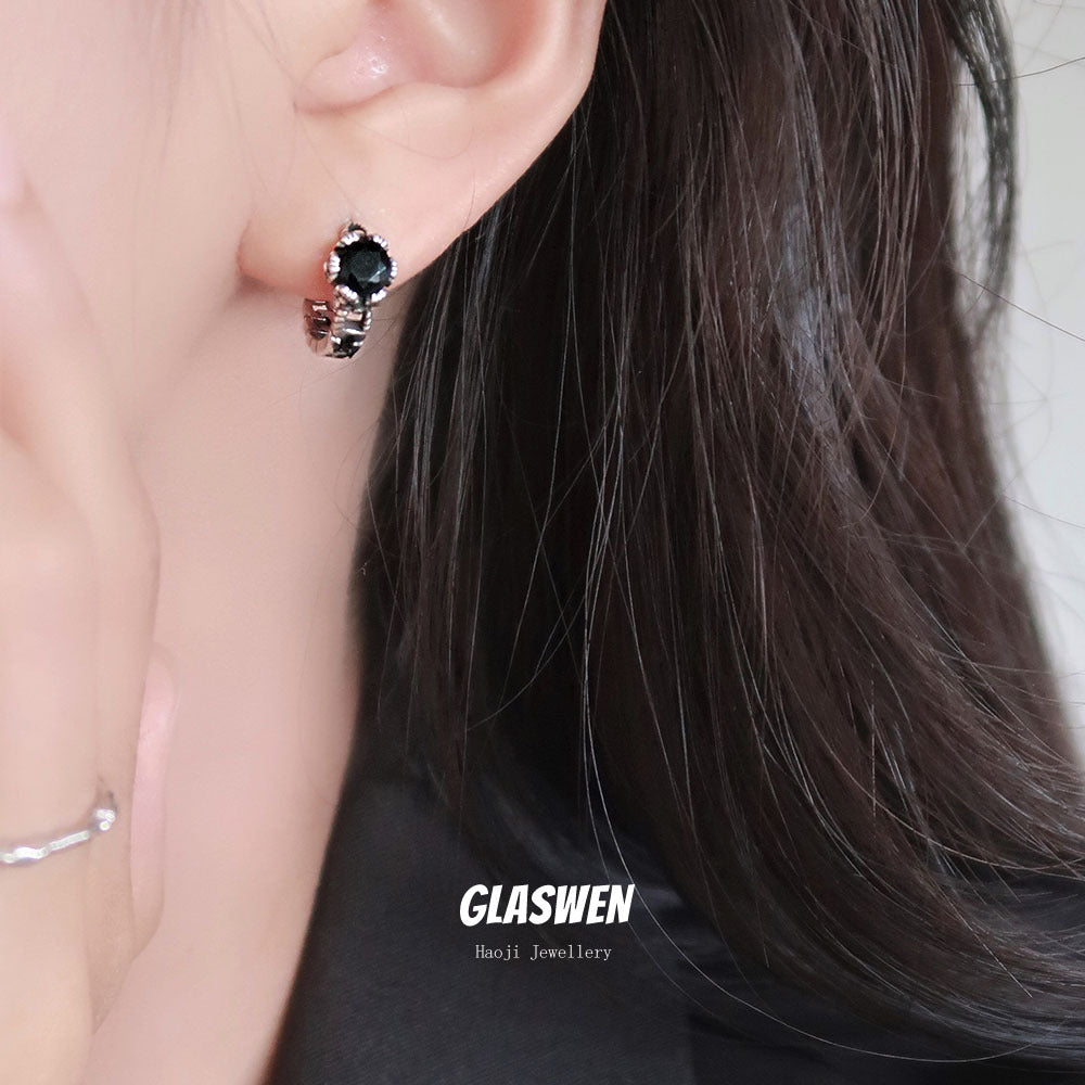 Retro High-grade Thai Sier Summer Ear Earrings