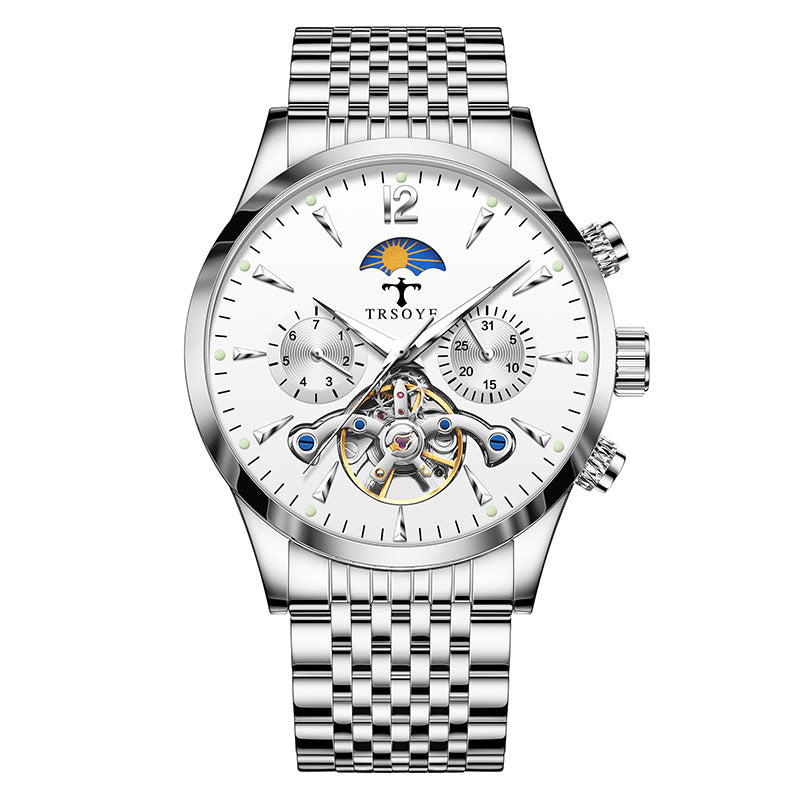 Men's Automatic Watch Stylish Versatile Waterproof Luminous Mechanical Watches