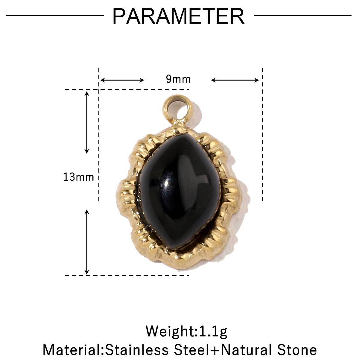 Women's Sun Natural Stone Titanium Steel Gold White Shell Pendants