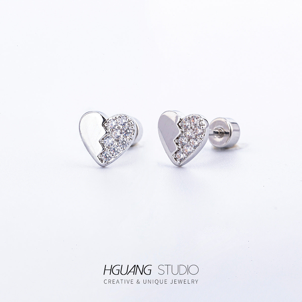 Titanium Steel Gold Girly Style Ear Earrings