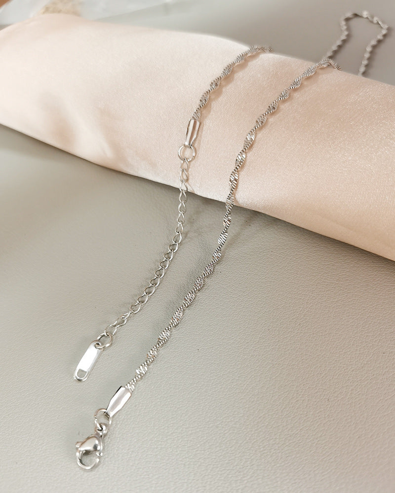 Steel Female Clavicle Chain Choker Snake Bones Necklaces