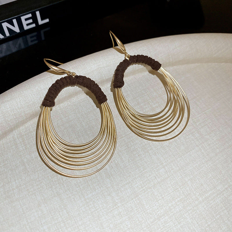 Women's Exaggerated Winding Personality Fashion Design Sense Earrings