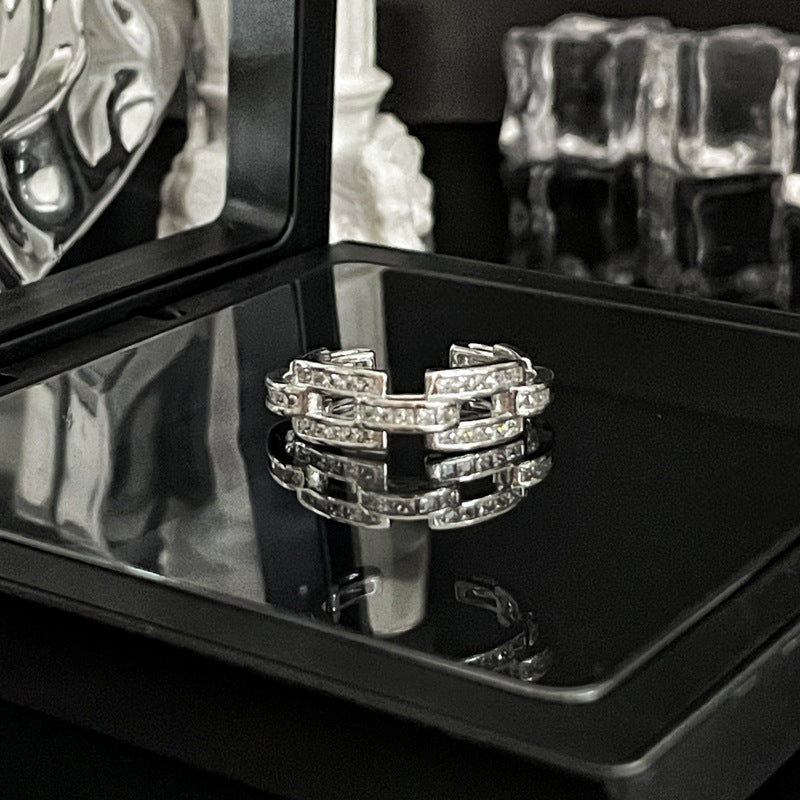 Women's High-grade Bow Open-end Pearl Cold Style Rings