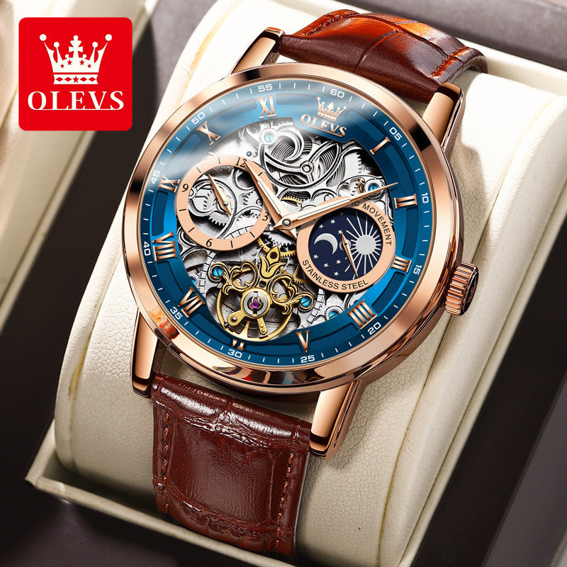 Men's Creative Beautiful Watch Automatic Hollow Mechanical Watches