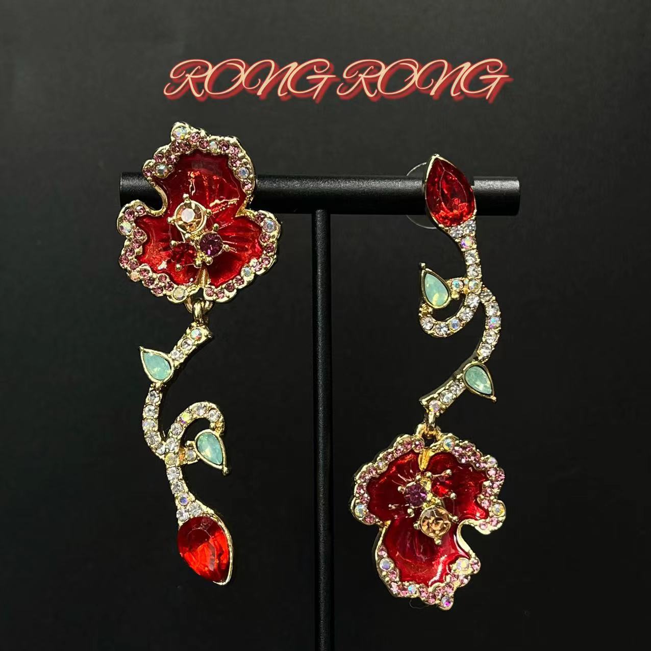 Sweet Court Style Exaggerated Personalized High-grade Earrings