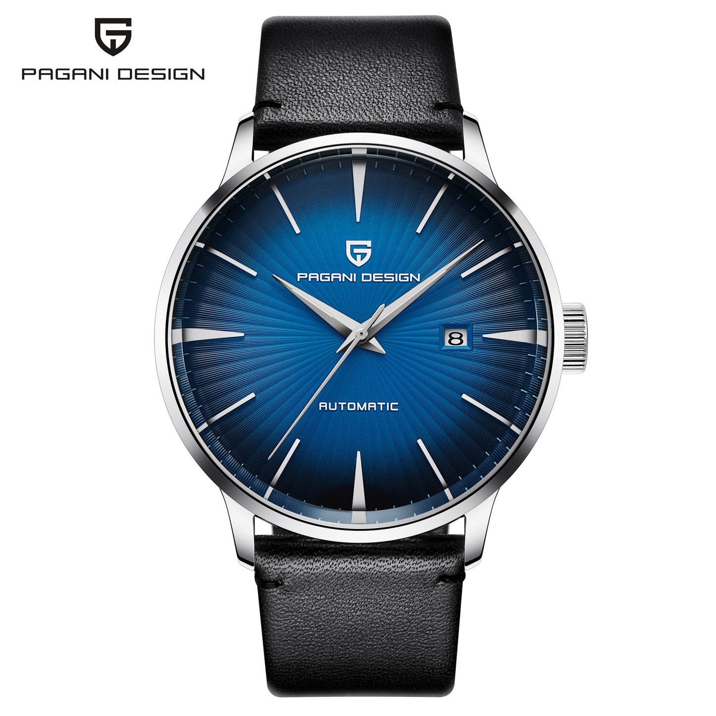 Men's Pin Buckle Spiral Watch Crown Transparent Mechanical Watches