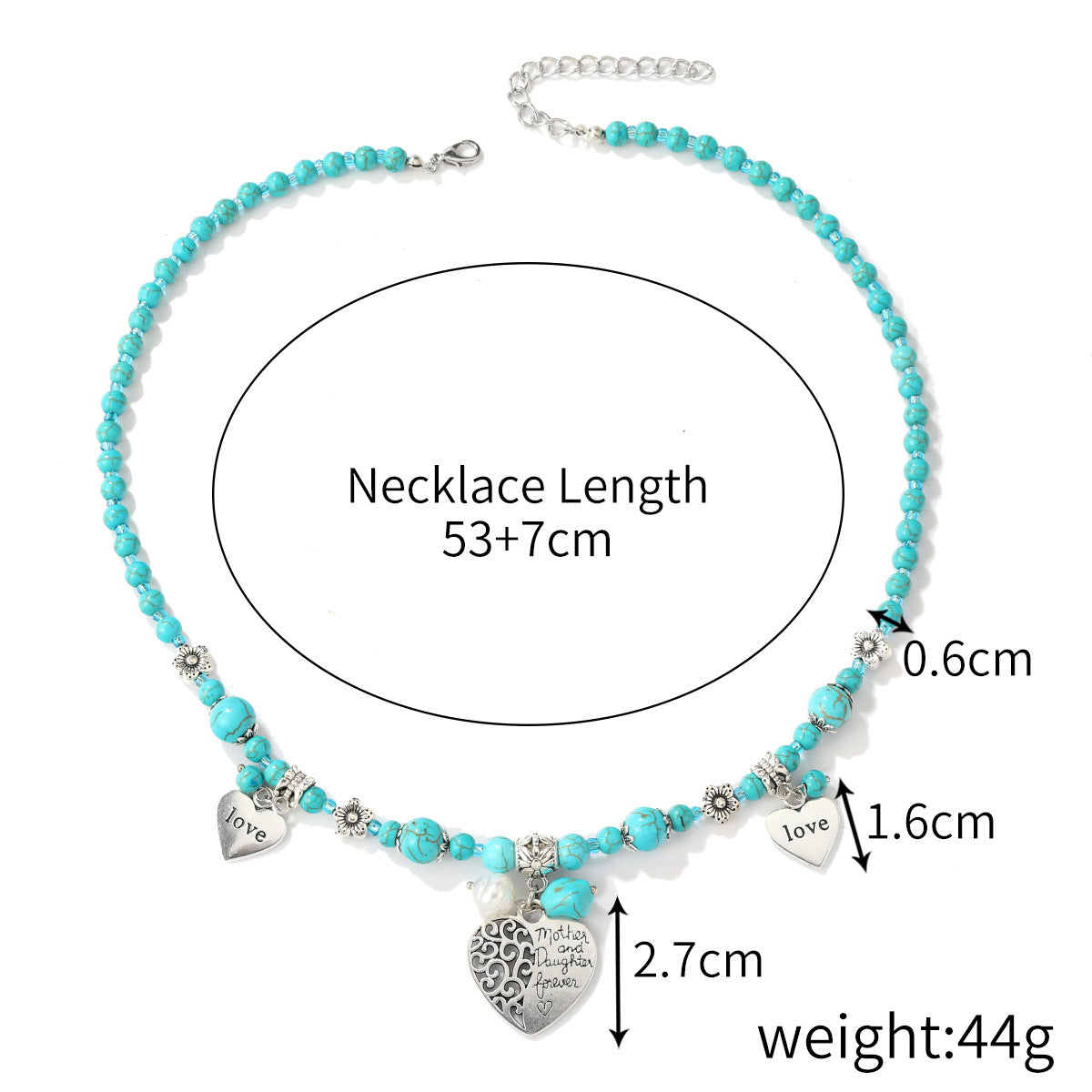 Ethnic Style Jewelry Turquoise Vintage Sweater Necklaces