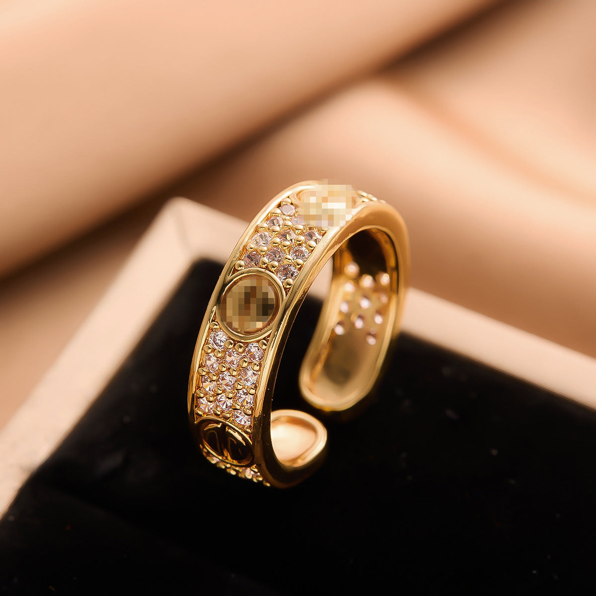 Real Gold Plated Copper Female Niche Rings