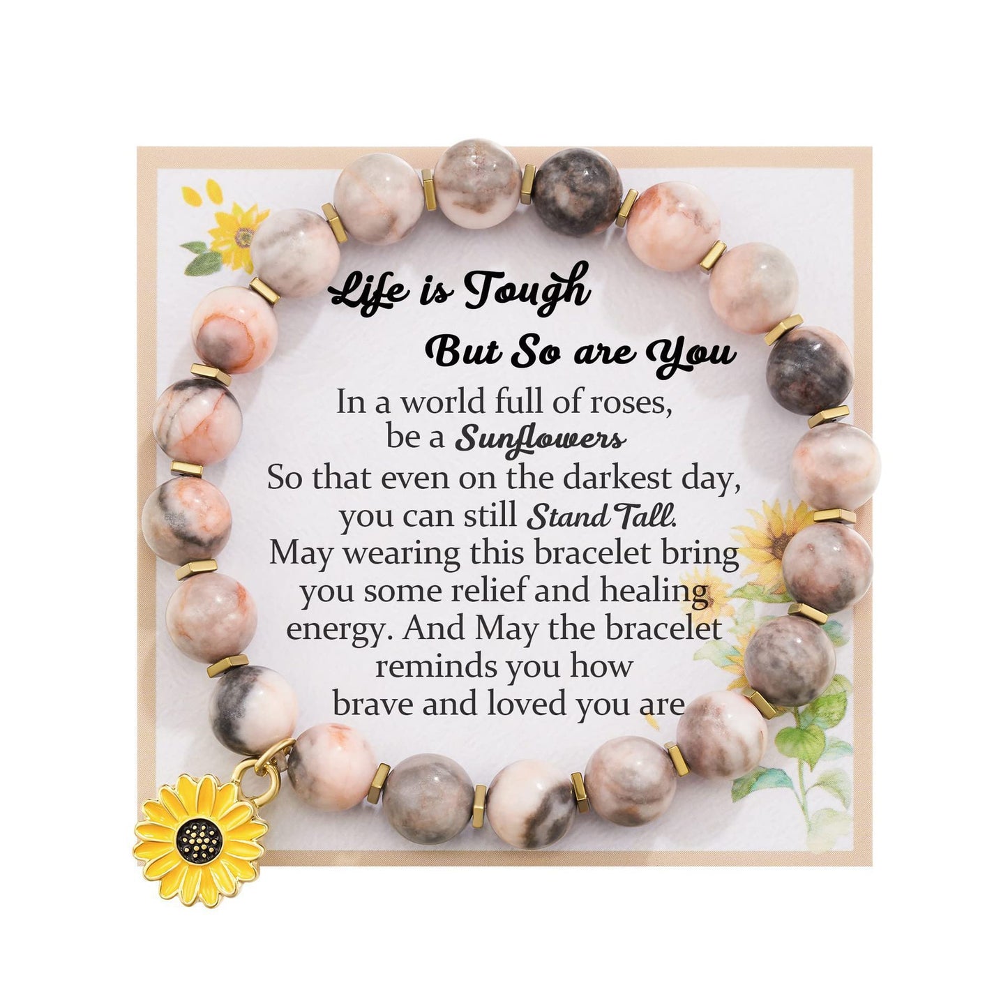 Women's Sunflower Festival Gift Adjustable Turquoise Pink Zebra Braided Bracelets