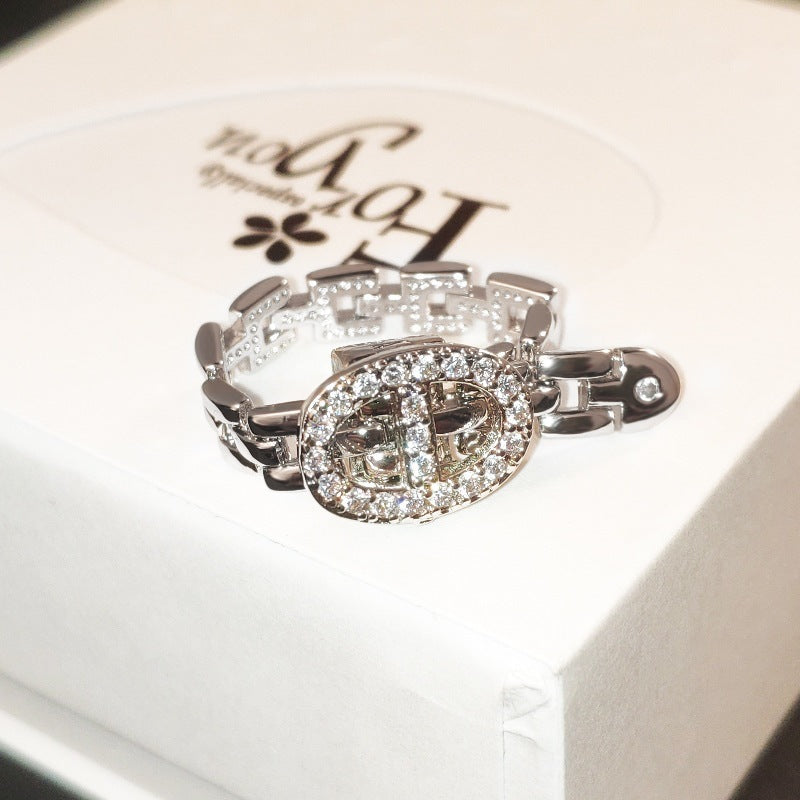 Fashion Design Temperament Female Personality Chain Rings