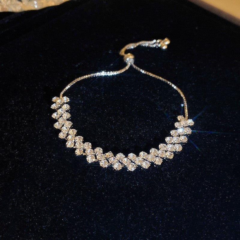 Women's Colorful Zircon Minority Simple Design Fashion Bracelets