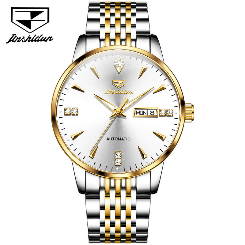 Men's Watch Business Automatic Simple Double Calendar Mechanical Watches