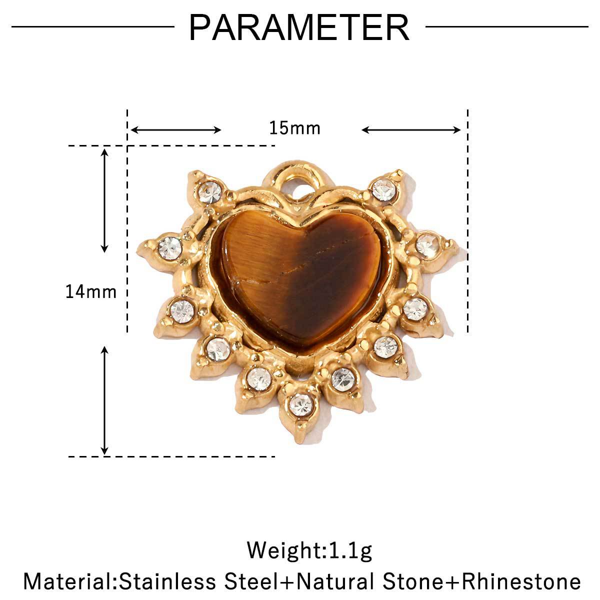 Women's Sun Natural Stone Titanium Steel Gold White Shell Pendants