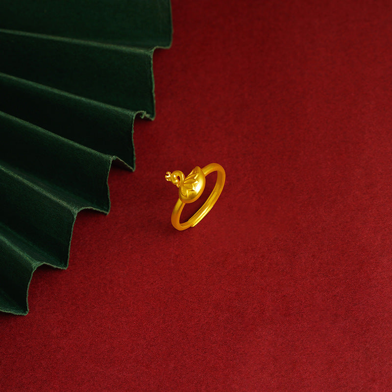 Bow Simulation Brass Decoration Vietnam Alluvial Gold Pendants