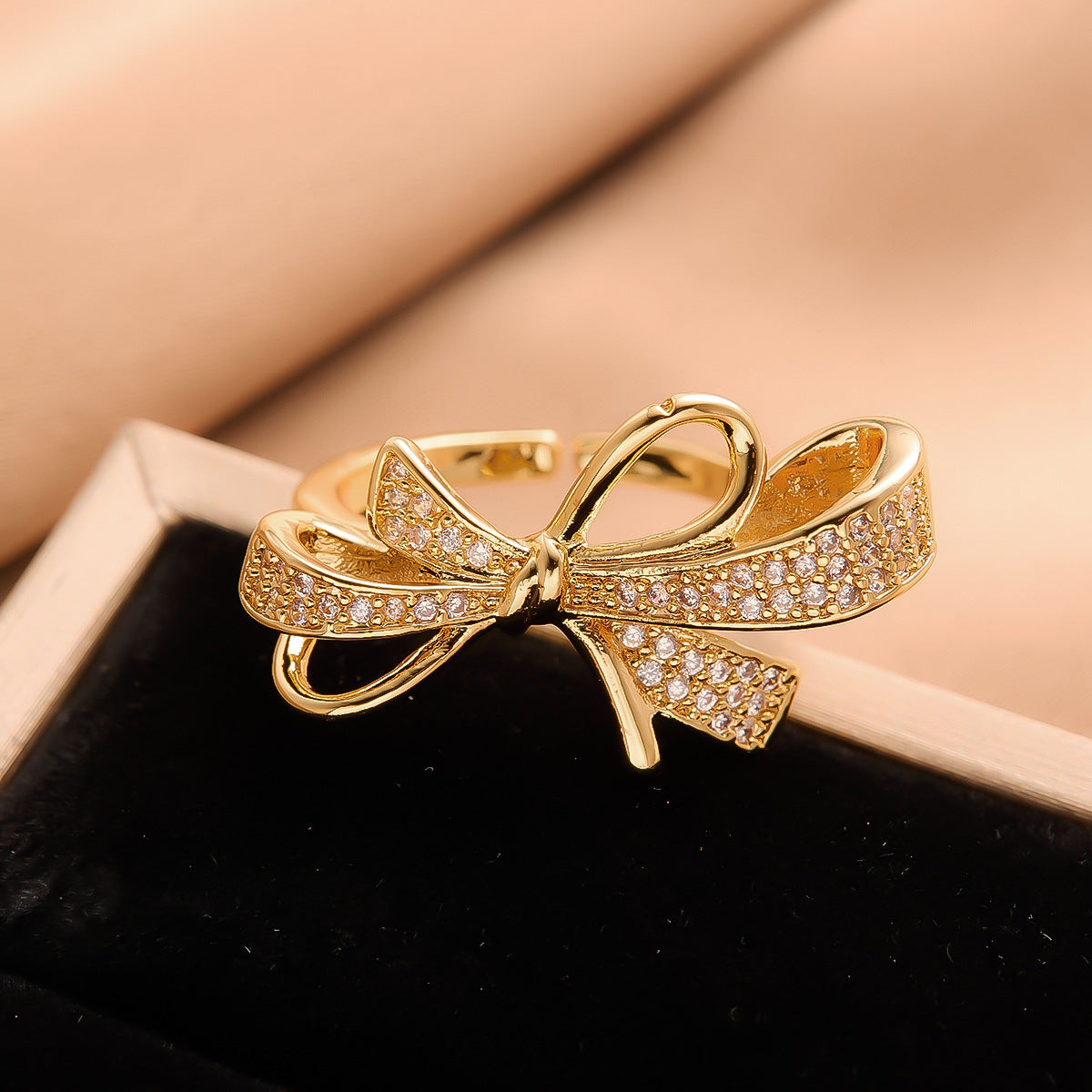 Real Gold Plated Copper Female Niche Rings