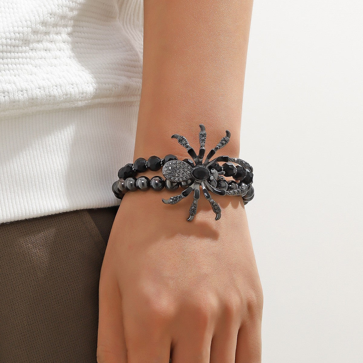 Diamond Spider Gothic Dark Style Punk Necklaces