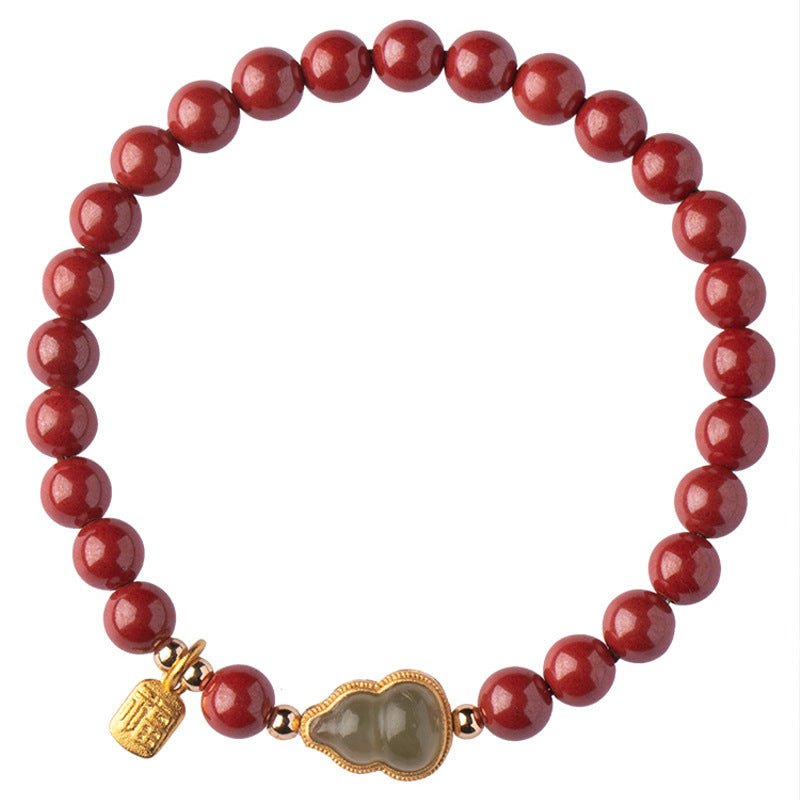 Inlaid With Jade Fu Lu Fortune Bracelets