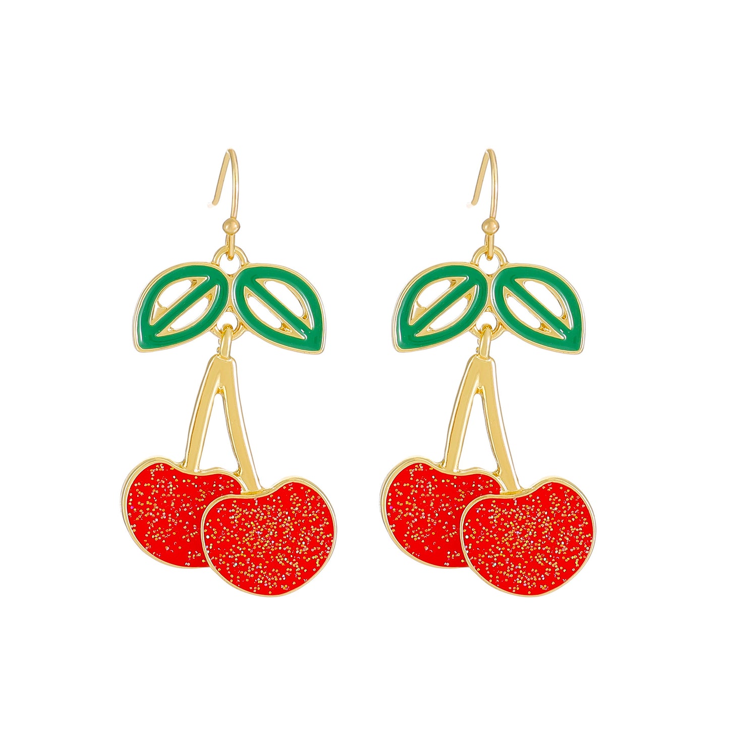 Long Cherry Style Creative Design Cute Earrings