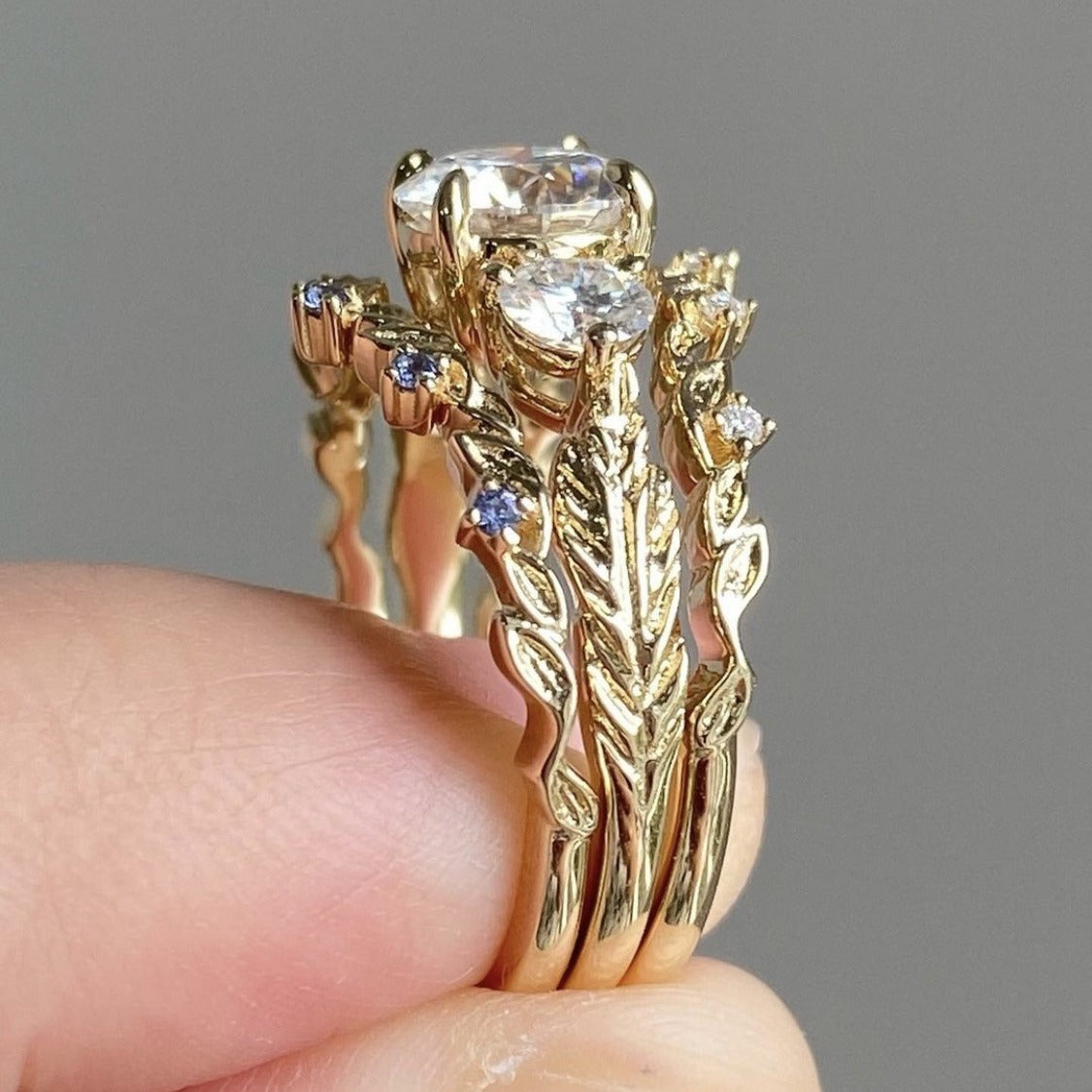 Women's Luxury Micro Inlaid Zircon Set Fashion Rings