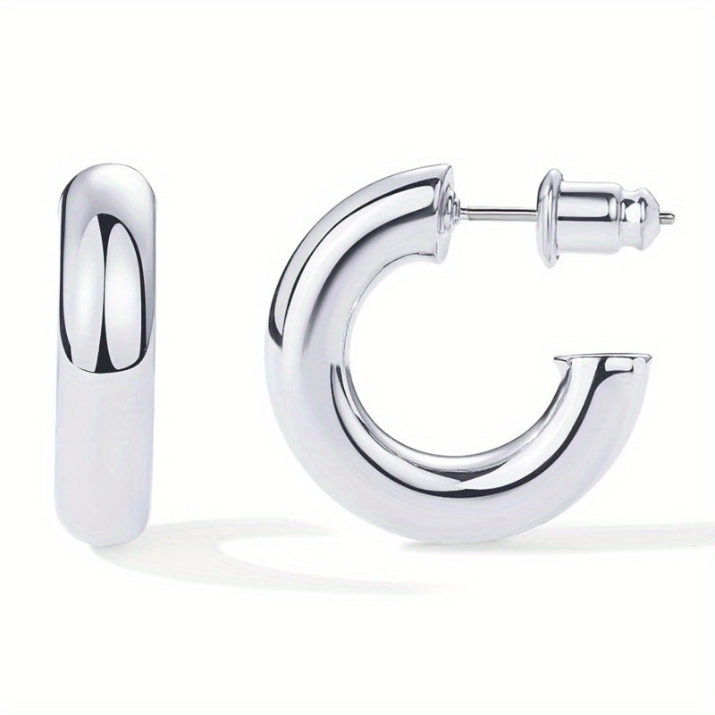 Women's Female High-grade Geometric Type Accessories Frosty Earrings