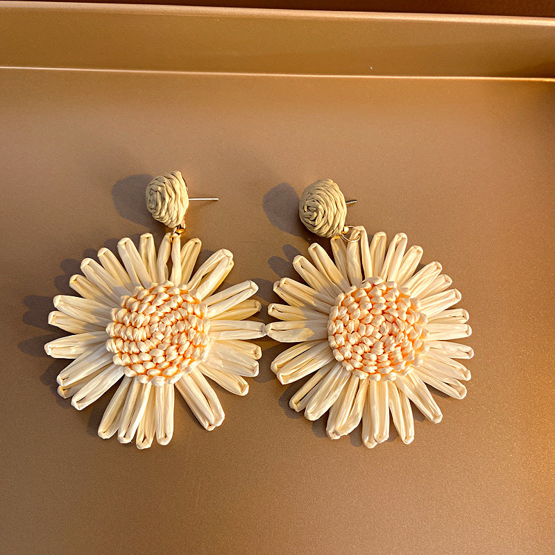 Rope Flower Summer Personalized Small Fresh Fashion Earrings