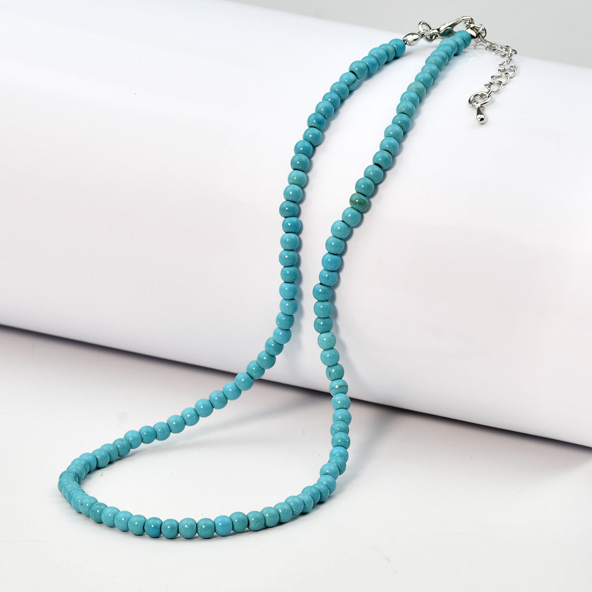 Women's Abacus Beads Turquoise Ornament Retro Beaded Necklaces