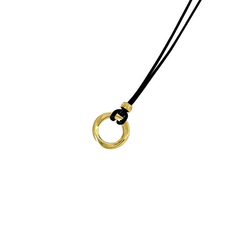 Black Rope Sweater Chain High Sense Necklaces