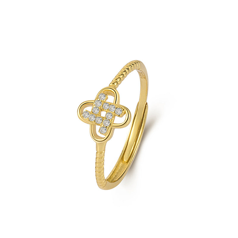 Women's Design High-grade Light Luxury Open Index Rings