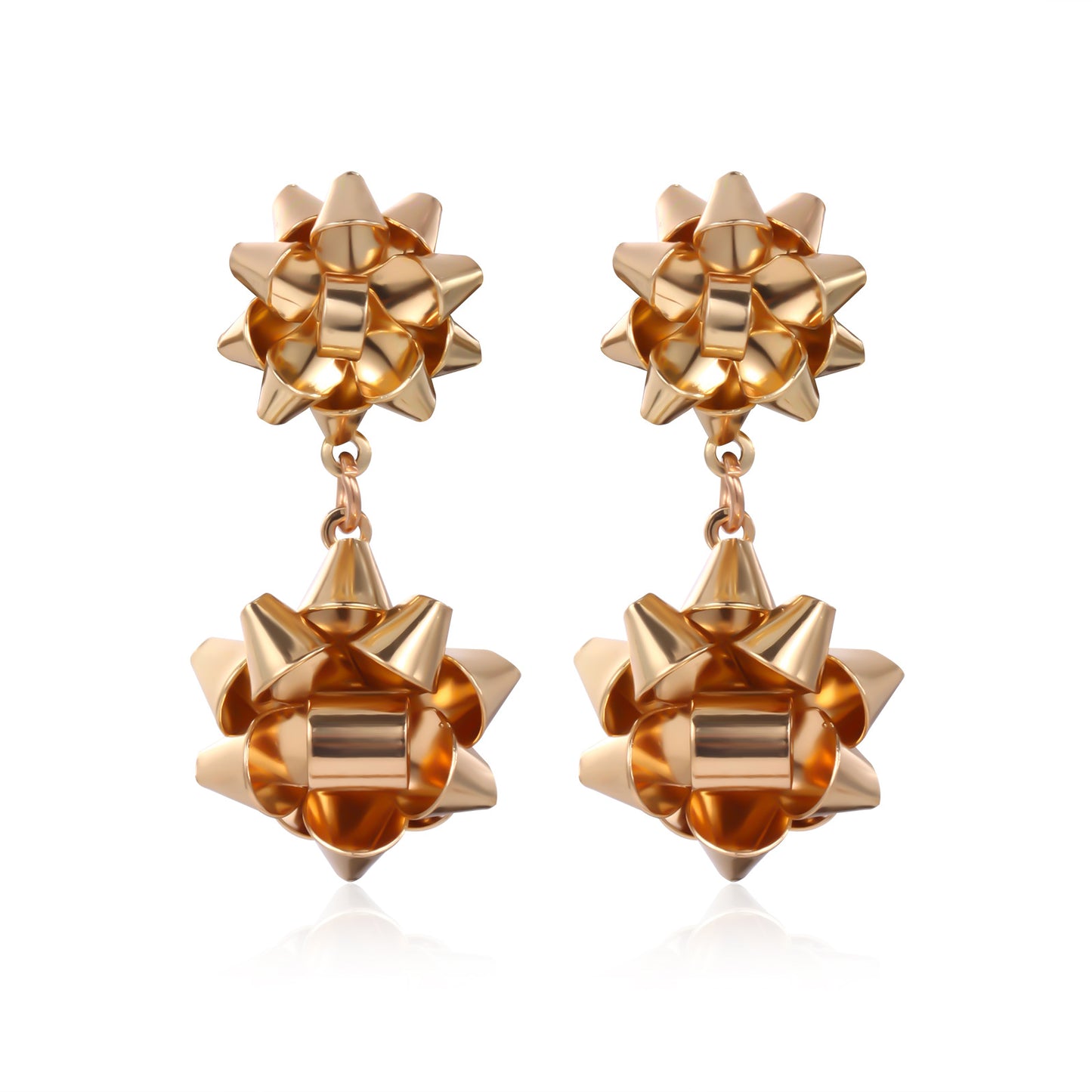Christmas Female Creative Fashion Dripping Oil Tree Earrings