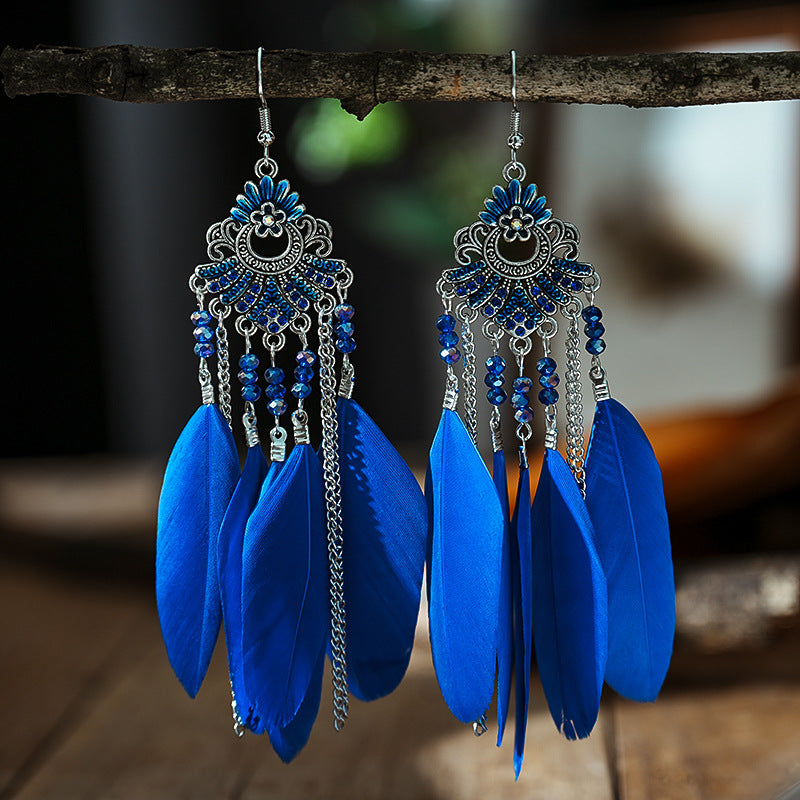 Full Diamond Fan-shaped Feather Creative Your Rings
