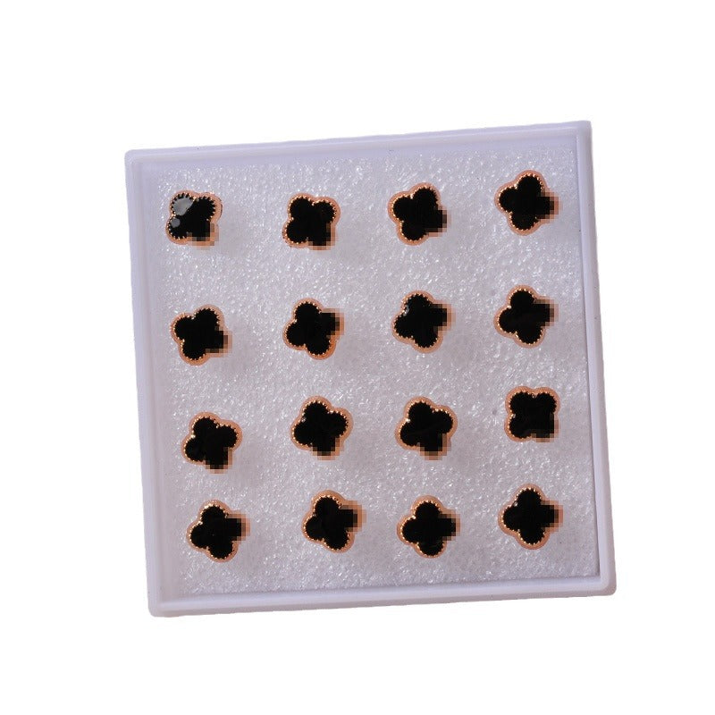 Resin Boxed Suit Accessories Stall High Earrings