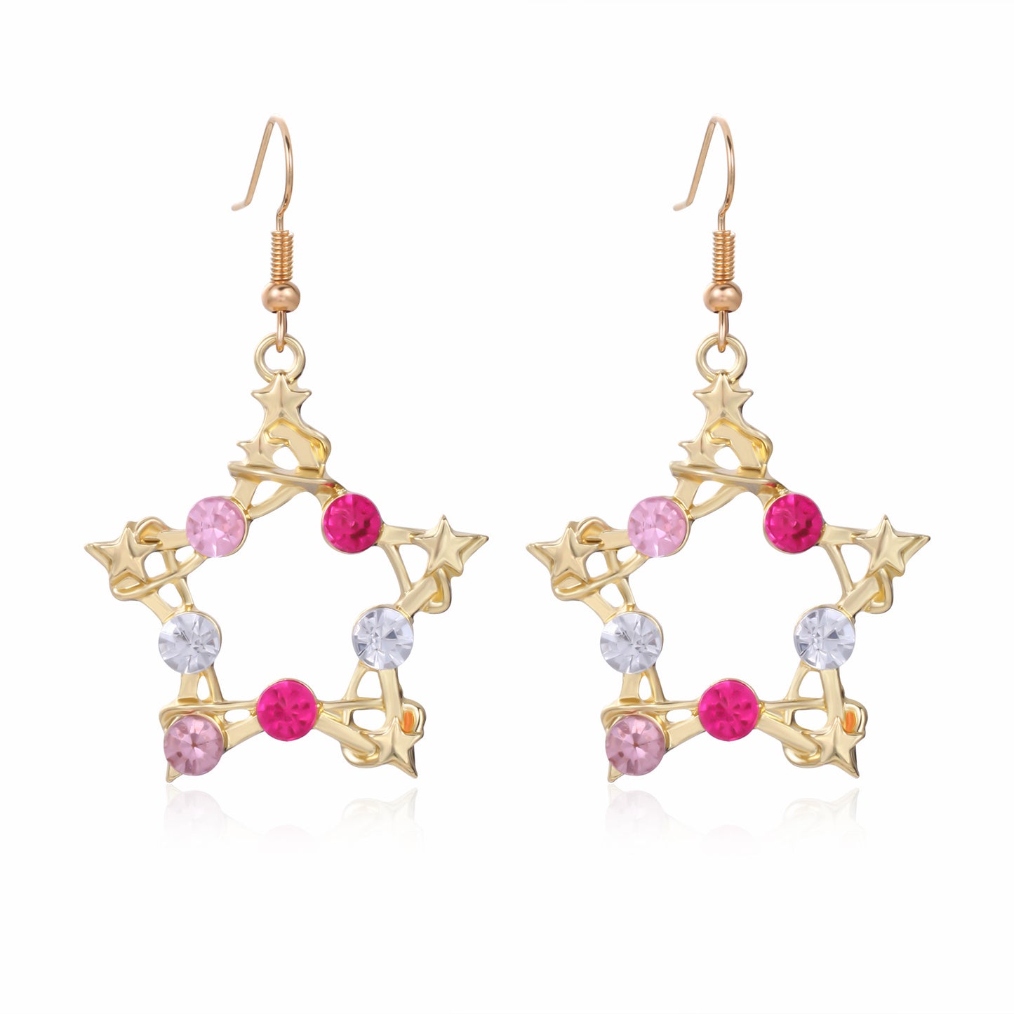 Christmas Female Creative Fashion Dripping Oil Tree Earrings