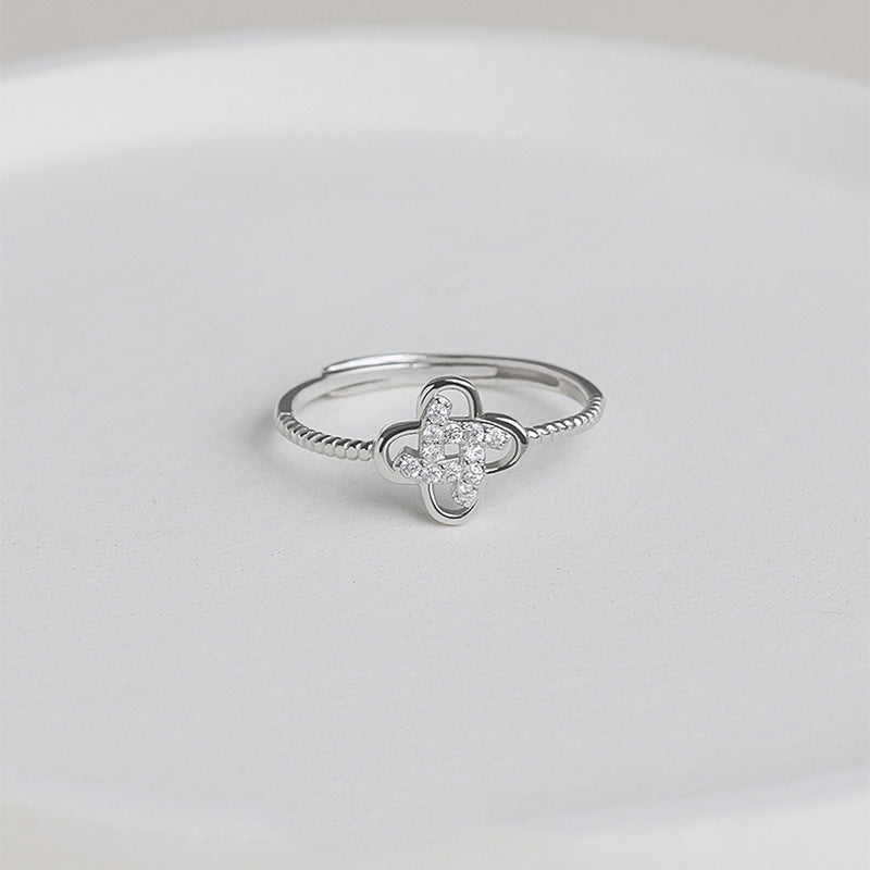 Women's Design High-grade Light Luxury Open Index Rings